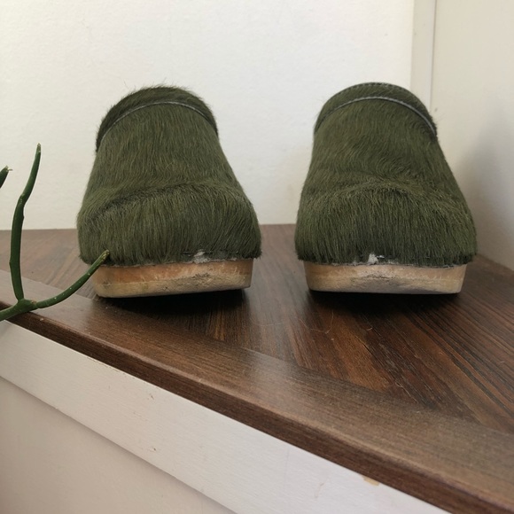 No.6 Old School Clog Mid Heel in Forest Pony, 39 - Picture 11 of 14